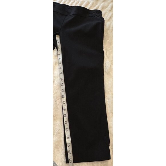 Rafaella Black Mid-Rise Stretch Capri Pants Viscose Nylon Blend Women's Size 10 - Picture 7 of 11